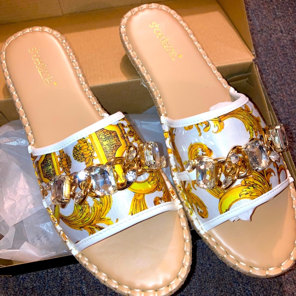 Ozzie Miami print espadrille sandal womens size 12